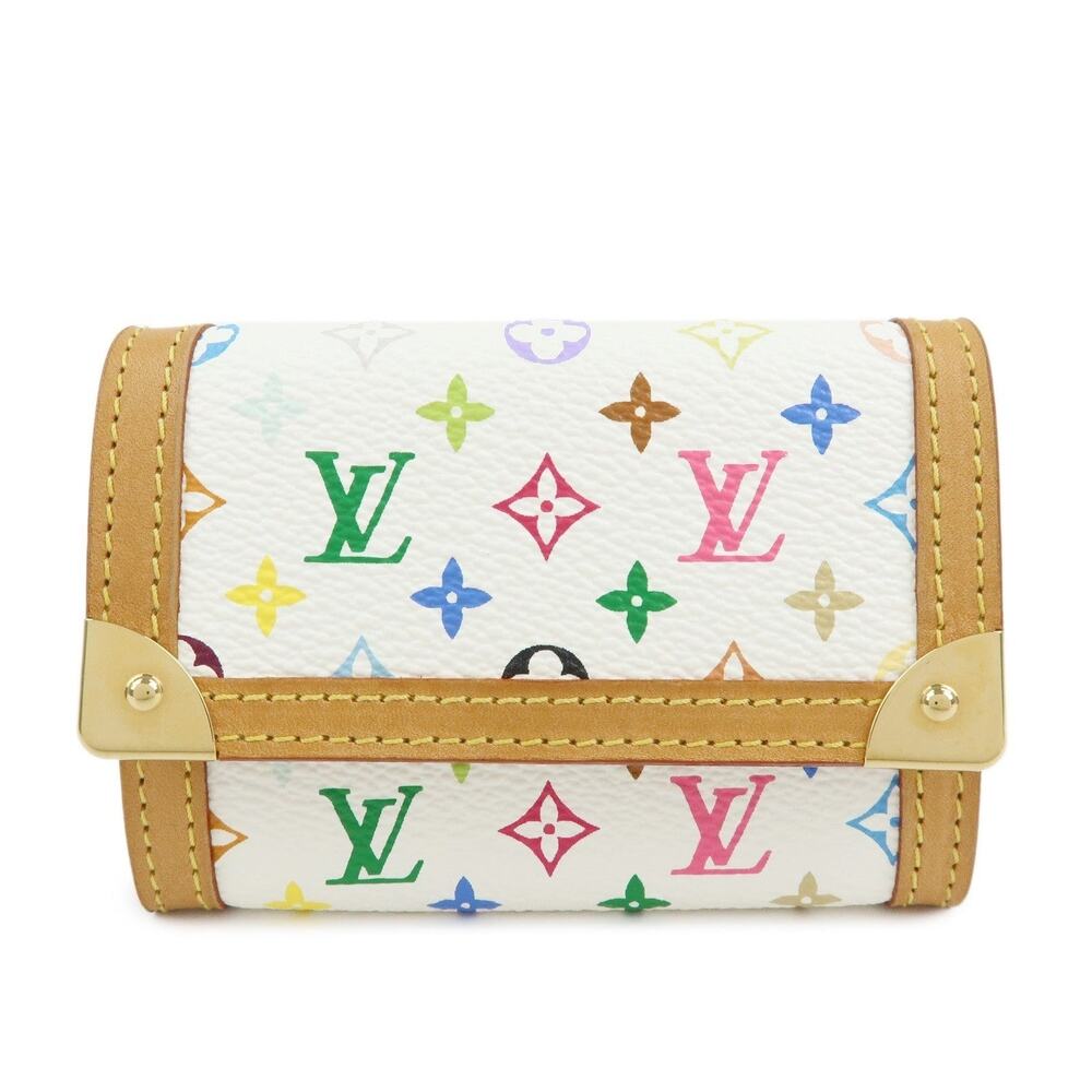 Louis Vuitton Monogram Multicolore Porte Monnaie Plat Coin Case